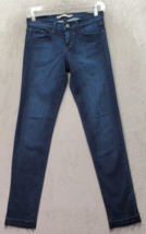 Flying Monkey Jeans Womens Sz 25 Blue Denim Cotton Pockets Flat Front Skinny Leg - £14.50 GBP