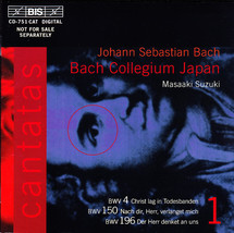 J.S. Bach Cantatas CD Austria Import - Masaaki Suzuki, Bach Collegium Japan - $12.75