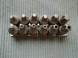 12 pc Tamper &amp; Non Tamper Torx Bit Set T-40-45-47-50-55-60 3/8&quot; Drive with Rack - $22.99