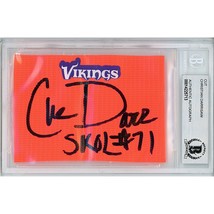 Christian Darrisaw Auto Minnesota Vikings Signed Football Pylon Beckett ... - £62.50 GBP