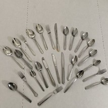 Flatware Stainless Assorted Lot Of Mix Matched Pieces - £23.73 GBP