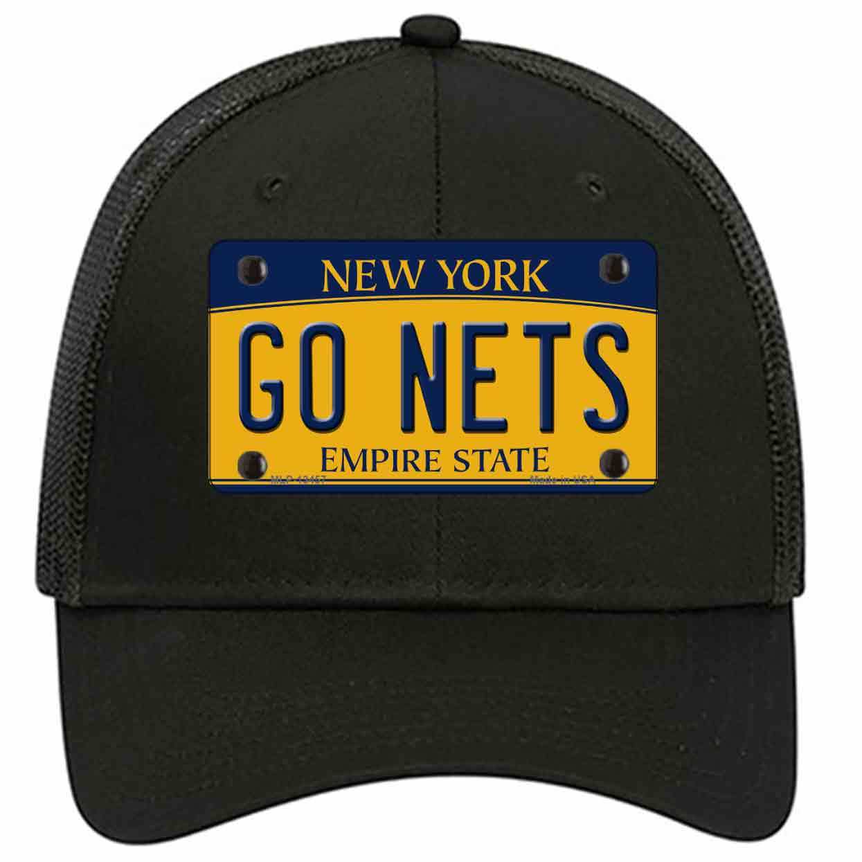 Go Nets Novelty Black Mesh License Plate Hat Tag