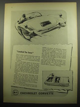 1955 Chevrolet Corvette Ad - Loaded for bear - $18.49