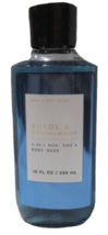 Bath & Body Works Men's Collection 3-in-1 Hair Face Body Wash SUEDE & SANDALWOOD - £15.65 GBP