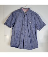 Mens Tommy Bahama Short sleeve button front shirt Palm Trees Size Large - £17.05 GBP