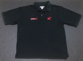 Honda Fred Cummings Motorsports Polo Shirt Black Size 2XL Embroidered  936A - £13.69 GBP