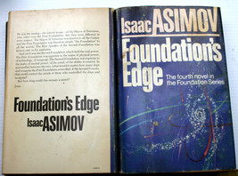 Isaac Asimov FOUNDATIONS EDGE 1982 HC reading copies Hari Seldon Galaxy History - £5.02 GBP