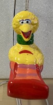 1994 JIM HENSON PROD. PORCELAIN ORNAMENT BIG BIRD ON SLED Muppets Christmas - $9.89
