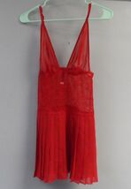 Adore Me Women's Lingerie Lace Mesh Babydoll 66182 Red Size Small - $14.24