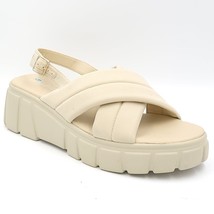 Aqua College Women Slingback Chunky Platform Sandals Godess Sz US 8M Bone Beige - £37.94 GBP