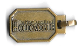 Vintage OLDSMOBILE Drop In Mailbox Lost Car Keys Metal Keychain Fob Tag - £10.03 GBP