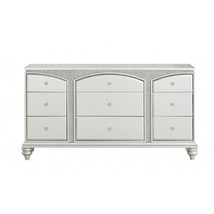 66" Platinum Manufactured Wood Nine Drawer Dresser - $29,955.14 MXN
