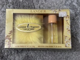 Vintage Lander L Fragrance Spray Cologne and Dusting Powder In Original Box - £19.55 GBP