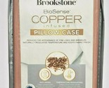 Standard Pillowcase, Brookstone BioSense Copper Infused Pillow Case 2 Pack - $17.79