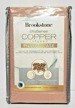 Standard Pillowcase, Brookstone BioSense Copper Infused Pillow Case 2 Pack - $17.79