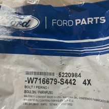 Genuine Ford Suspension Cross-Member Front Bolt -W716679-S442 (4 Pack) - $28.05