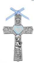Boy&#39;s Blue Heart Crib Cross, New, #AB-161-3 - $16.80 CAD