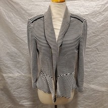 Tahari Arthur S Levine Women&#39;s Striped Jacket, Size 10 - £31.13 GBP
