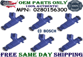 Bosch Fuel Injectors for 2007, 2008, 2009 Saturn Aura 3.6L V6 GENUINE PACK OF 6 - £80.40 GBP