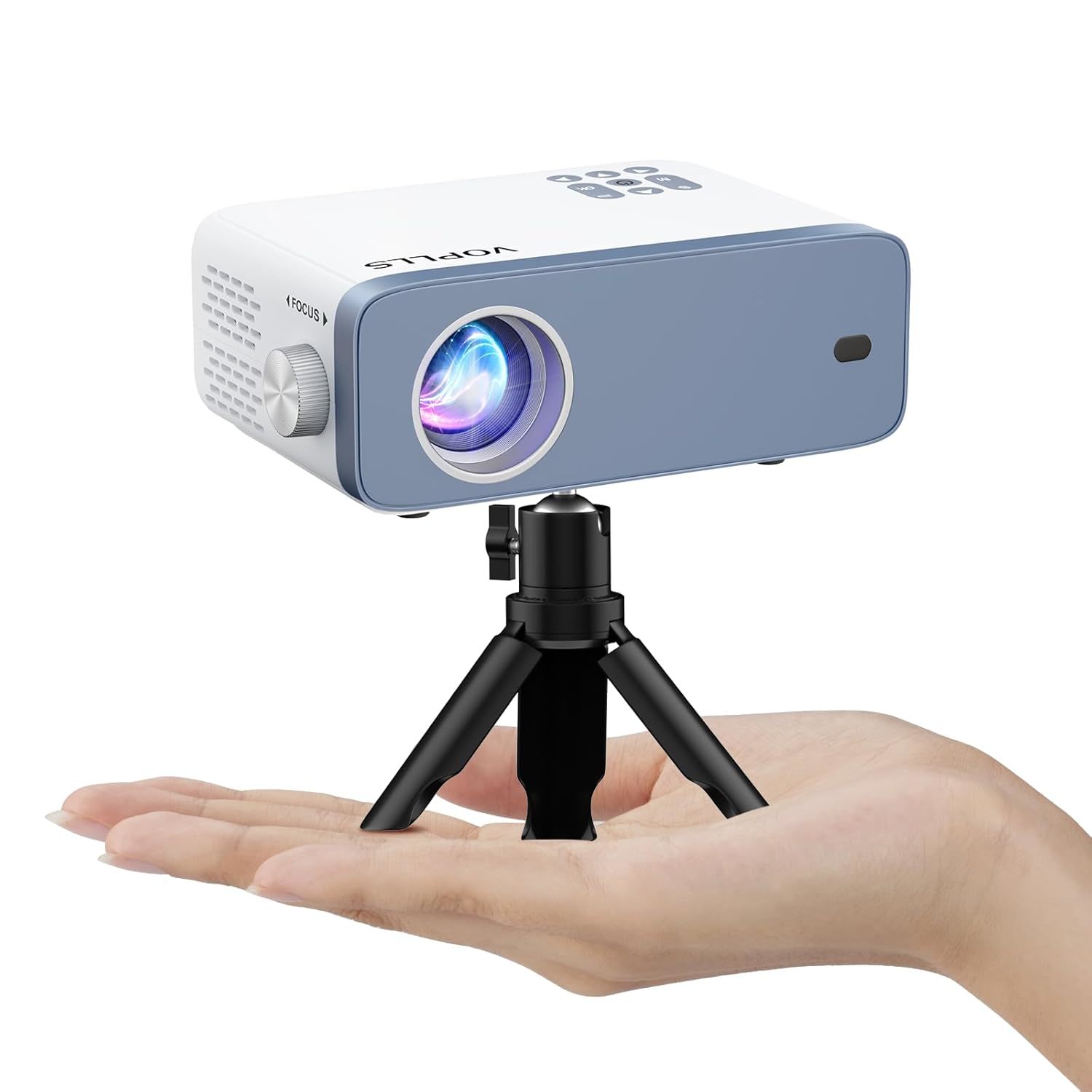 Mini Projector, 1080P Full Hd Supported Video Projector, Portable Outdoor Home T