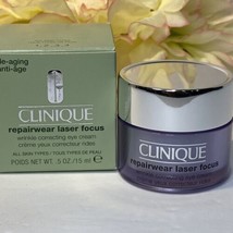 Clinique Repairwear Laser Focus Wrinkle Correcting Eye Cream .5oz NIB FreeShip - £18.93 GBP