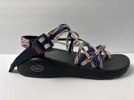 Chaco Sandals Classic ZX2 Strappy Water Shoes Red White Blue US Women’s Sz 8 - £26.53 GBP