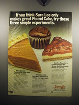 1973 Sara Lee Ad - Pumpkin Pie, Homestyle Cupcakes, Strawberry Cream Cheese Cake - £14.54 GBP