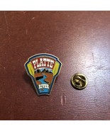 Vintage Enamel CANOE PIN  Platte River NEBRASKA Canoe Kayak Raft New AR110 - $5.00