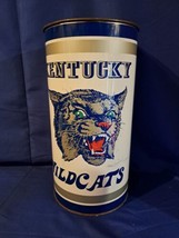 Vintage HTF University Of Kentucky Wildcats Trash Can for Man Cave/Garage NCAA - $140.24