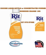 SUNSHINE ORANGE #43 RIT DYE choose Liquid Bottle or Powder Concentrate H... - $25.80 CAD+