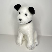 Dakin RCA Nipper Plush Vintage White Dog 1992 Stuffed Animal Puppy 12&quot;  - £11.66 GBP