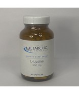 Metabolic Maintenace Dietary Supplement L-Lysine 500 mg 100 Capsules - C... - $12.13