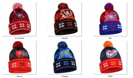 NFL Big Logo Light Up Printed Beanie Hat -Select- Team Below - £23.28 GBP+