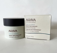 Ahava Time To Hydrate Night Replenisher Normal To Dry Skin 50ml/1.7oz Boxed - £31.18 GBP