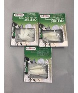 LOT 3 PCS ADORO SALON NAIL TIPS 20 STILETTO NATURAL STYLE 20 NAIL TIPS - $50.42 MXN