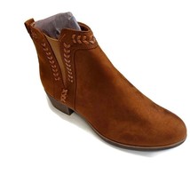 Olive Street Womens Size 7.5 Daisy Chelsea Booties Chestnut Brown Pull On - £17.67 GBP