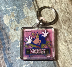 Mickey Mouse VTG Disney acrylic keychain - £3.13 GBP