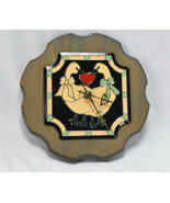 Vintage QUARTZ Wood Wall Clock GEESE MADE IN USA *WORKS* - £23.31 GBP