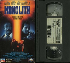 MONOLITH VHS LINDSAY FROST BILL PAXTON JOHN HUTR MCA VIDEO TESTED - $9.95