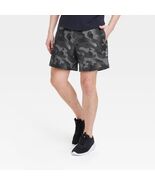Men's Sport Shorts 7" - All in Motion Camo Black Size Medium. NWT. A2 - $12.86