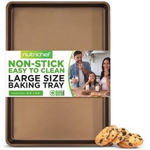 NutriChef Stylish Metallic Coating Non-stick Mega Bake Pan, Dishwasher Safe - $12.35