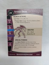 Dungeons And Dragons Promo Spined Devil Miniatures Game Stat Card - £35.19 GBP