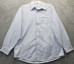 L.L. Bean Shirt Mens Size 16 Multi Striped Chest Pocket Long Sleeve Butt... - £18.35 GBP