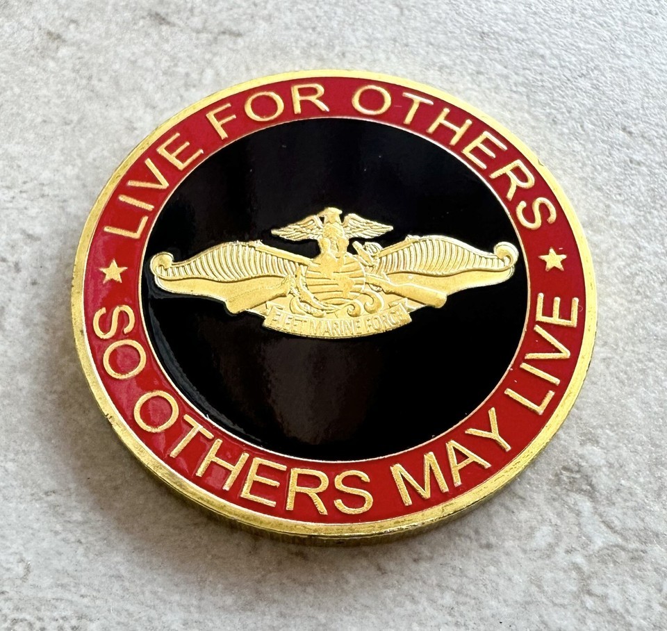 U.S.Marine Corps Fleet Marine Force FMF Corpsman USMC With Retirement Award Item image 5