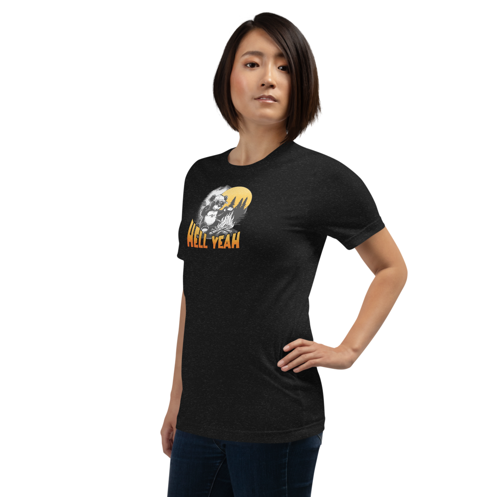 Unisex T-Shirt – Hell Yeah Black Heather - $59.99