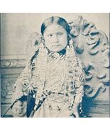 1891 Standing Holly Sitting Bull Daughter Plate Print Victorian Indian W... - $29.99