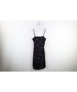 Vtg 90s Y2K Babydoll Womens Medium Glitter Flower Sheer Fairy Bella Dres... - $64.30