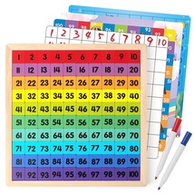 Coogam Wooden Math Hundred Board 1-100 Numbers Learning Educational Toys... - $36.65