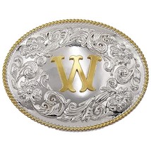Golden Initial W Silver Metal Belt Buckle - $191.09 MXN Golden Initial W Silver Metal Belt Buckle - $191.09 MXN