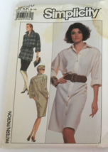 Simplicity Sewing Pattern 8730 Dress Tunic Straight Skirt 1980s Uncut 8 10 12 14 - £4.68 GBP